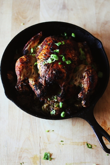 Roasted Garlic Ginger Chicken with Brussels Sprouts